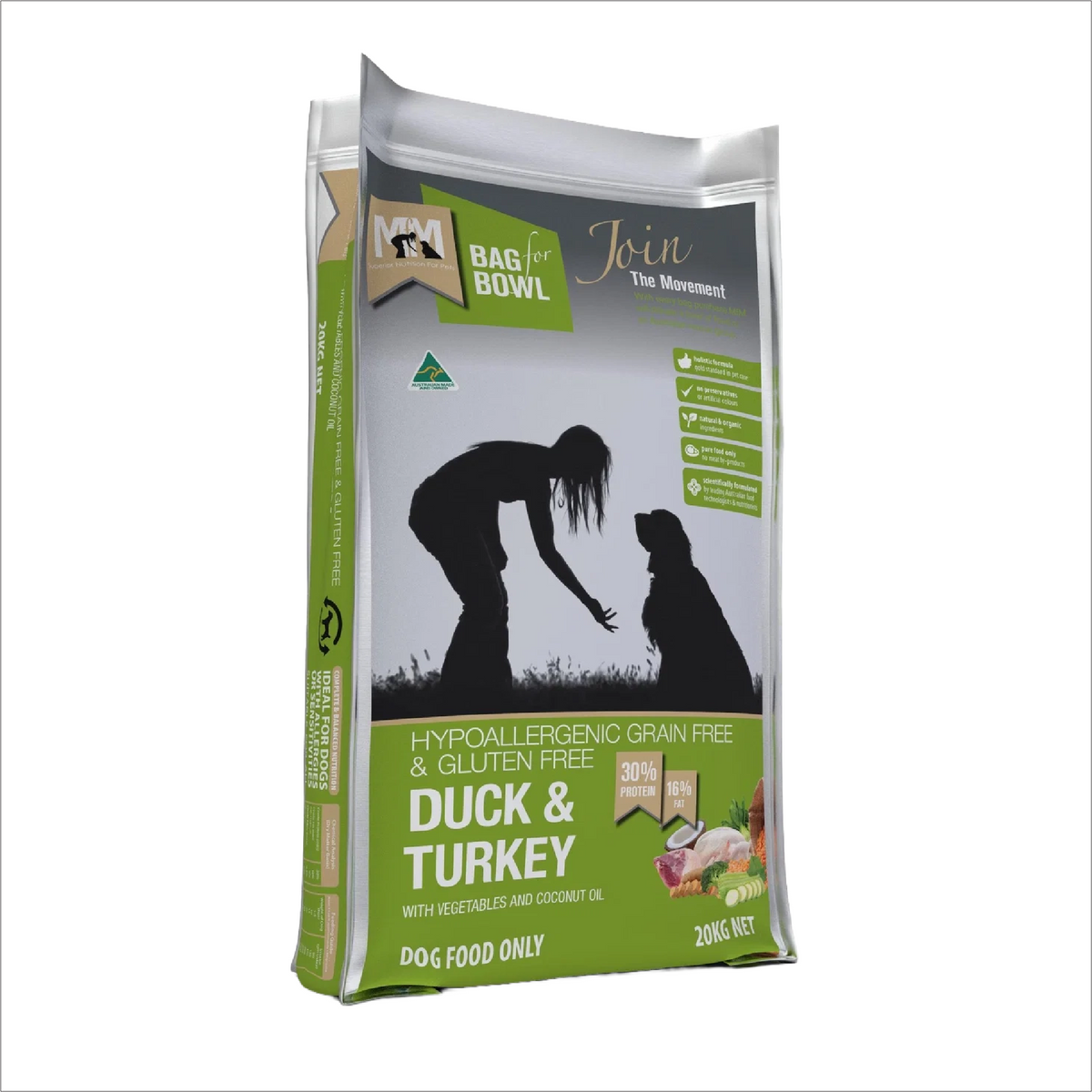 Meals for Mutts Grain Free Duck and Turkey Dry Dog Food
